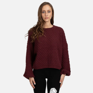 Federation: Federation Honeycomb Knit - Merlot
