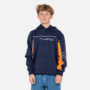 Rusty: Rusty Boys Titan Hooded Fleece - Navy Blue