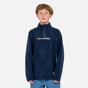Rusty: Rusty Boys Blizzard Quarter Zip Polar Fleece - Navy Blue