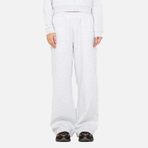 Rusty: Rusty Trailer Trash Wide Leg Track Pant - Ecru Marle