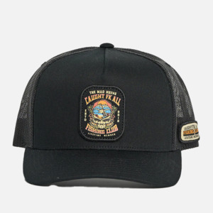 The Mad Hueys Caught Fk All Skull Trucker - Black