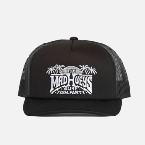 The Mad Hueys: The Mad Hueys Palm Paradise Foam Trucker - Black