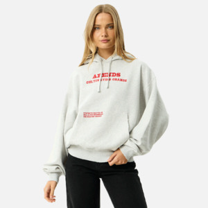 Afends: Afends Wonders Boxy Pull On Hood - Grey Marle