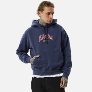 Afends: Afends Home Pull On Hood - Washed Deep Sea