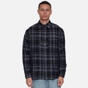 Thrills Web Of Deceit Long Sleeve Work Shirt - Black