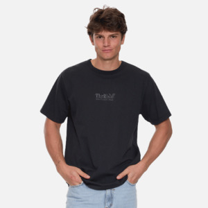 Thrills Workwear Embro Merch Fit Tee - Pirate Black