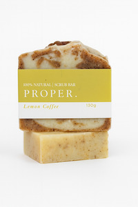 Lemon Coffee Scrub Bar Proper