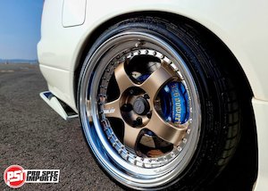 Nissan Hubcentric Centre Caps: Work Meister S1 3P 18" Centre Caps - Suit Nissan Silvia S15, 66.1 Hub ring Hubcentric