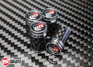 Titanium Car Keys: Carbon Fibre Tire Valve stem caps for GR Supra, GR86, GR Yaris, GR Corolla, GR Hilux, GR Land Cruiser, Wheel, Accessories Gift