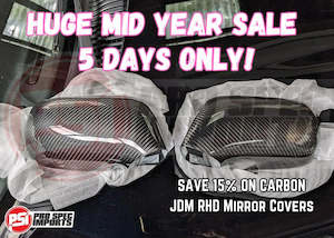 Supra Exterior: Carbon Fibre Mirror Covers for JDM RHD Supra Mk4 JZA80