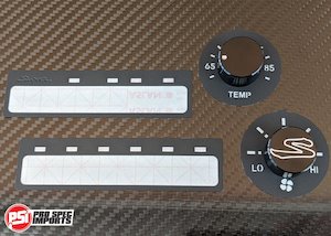 Euro Supra Interior - Stealth Black Billet HVAC 6pc Combo