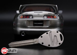 Frosted Titanium GR6 - A80 Supra Key Blank