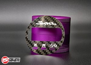 Carbon Fibre S1 Digital Clock Face Plate with 'Supra' logo for Mk4 Supra interior