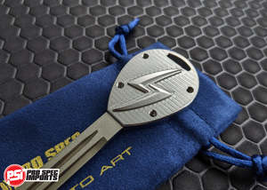 Nissan Gtr Range: Billet Titanium S15 Silvia (1999-2002) Key Blank - Machine Finish