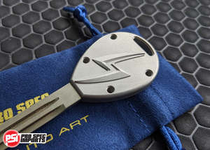Billet Titanium S15 Silvia (1999-2002) Key Blank - Frosted Titanium