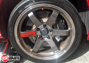 Hubcentric Centre Caps Full Range: Volk Rays TE37SL & CE28SL Centre Caps, Suit GR Yaris / Corolla - 60.1mm Hub Ring Hubcentric - 34mm Height, Plastic