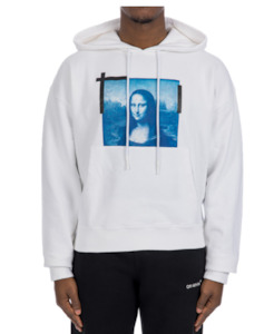 Products: Off-White Monalisa Over Hooded Sweatshirt White