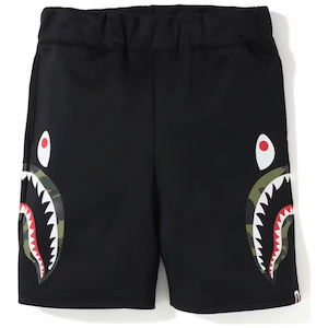 Shorts: BAPE Double Knit Side Shark Shorts
