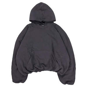Hoodie: Yeezy Gap Engineered by Balenciaga Logo Hoodie 'Dark Grey'