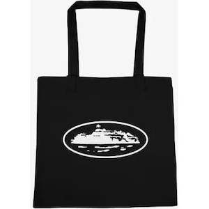 Corteiz: Corteiz Alcatraz Big Tote Bag - White & Black