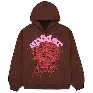 Sp5der Web Hoodie 'Brown'