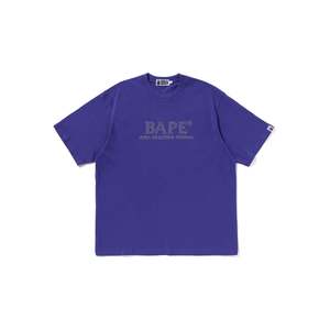 BAPE Rhinestone Bape Logo Relaxed Fit Tee 'Purple'