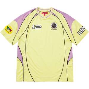Supreme Piping Soccer Jersey 'Pale Yellow'