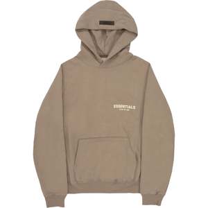 T Shirts: Fear of God Essentials Essentials Hoodie 'Desert Taupe'