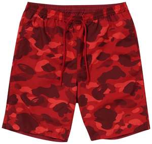 Shorts: BAPE Color Camo Shark Reversible Shorts 'Red'