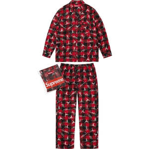 T Shirts: Supreme x Hanes Holiday Pajama Set Red