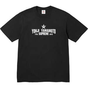 T Shirts: Supreme x Y's by Yohji Yamamoto Star Tee Black