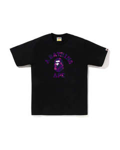 BAPE Color Camo College Tee Black Purple