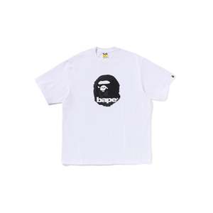 Bape: BAPE Ape Head Relaxed Fit Tee White
