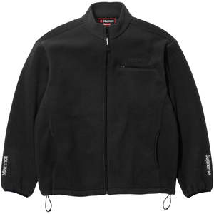 Supreme Marmot Fleece Jacket Black