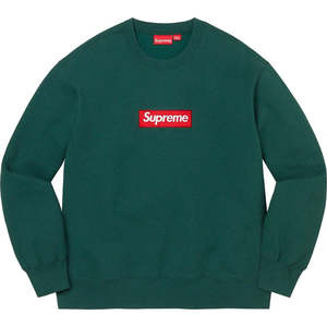 Supreme Box Logo Crewneck Dark Pine (22FW)