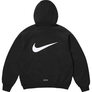 Supreme: Supreme x Nike Zip Up Hooded Sweatshirt Black