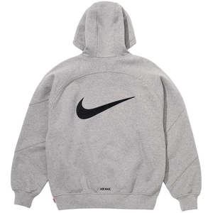 Supreme x Nike Zip Up Hooded Sweatshirt "Heather Grey"