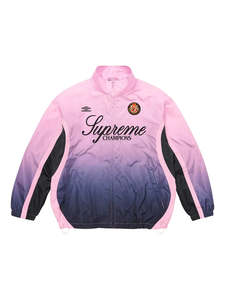 Hoodie: Supreme x Umbro Gradient Track Jacket Pink