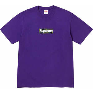 Clothing: Supreme Box Logo Tee (FW23) Purple