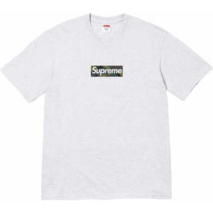 Clothing: Supreme Box Logo Tee (FW23) Ash Grey