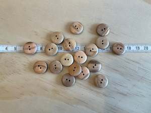 Haberdashery: Wooden buttons