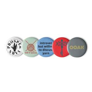 Set of pin buttons