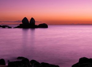 Products: Pink Dawn Split Apple Rock - Erin Roughton – Protean Art Gallery – Nelson New Zealand