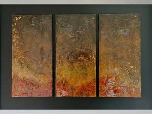 Products: Inkstand I Triptych - Botz – Protean Art Gallery – Nelson New Zealand
