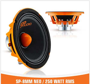 Car Speakers: SP 8MM NEO MIDRANGE EXTREME 8"/20CM NEO MAGNET 250W RMS (Single Speaker)