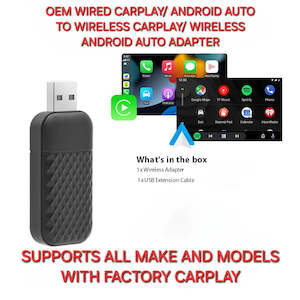 Wired Apple Carplay / Android Auto To Wireless Apple Carplay/ Android Auto Adapter