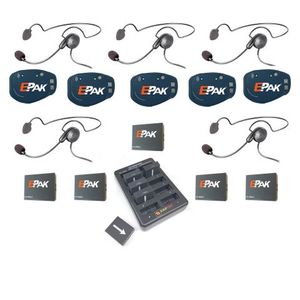 Audio: Eartec EP5CYB E-PAK Cyber Headsets Communication System 5-Person Setup