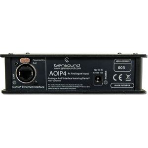 Audio Interfaces: Glensound AoIP4I Four Audio Inputs To Dante / AES67