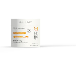 Mānuka Honey + Elderberry Gummies