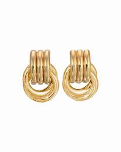Luxe Knot Earrings Gold